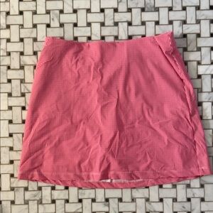 Pink Gingham Mini A-Line golf skirt